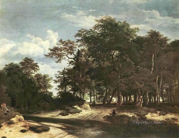 大森林の風景 ジェイコブ・アイザックゾーン・ファン・ロイスダール Oil Paintings